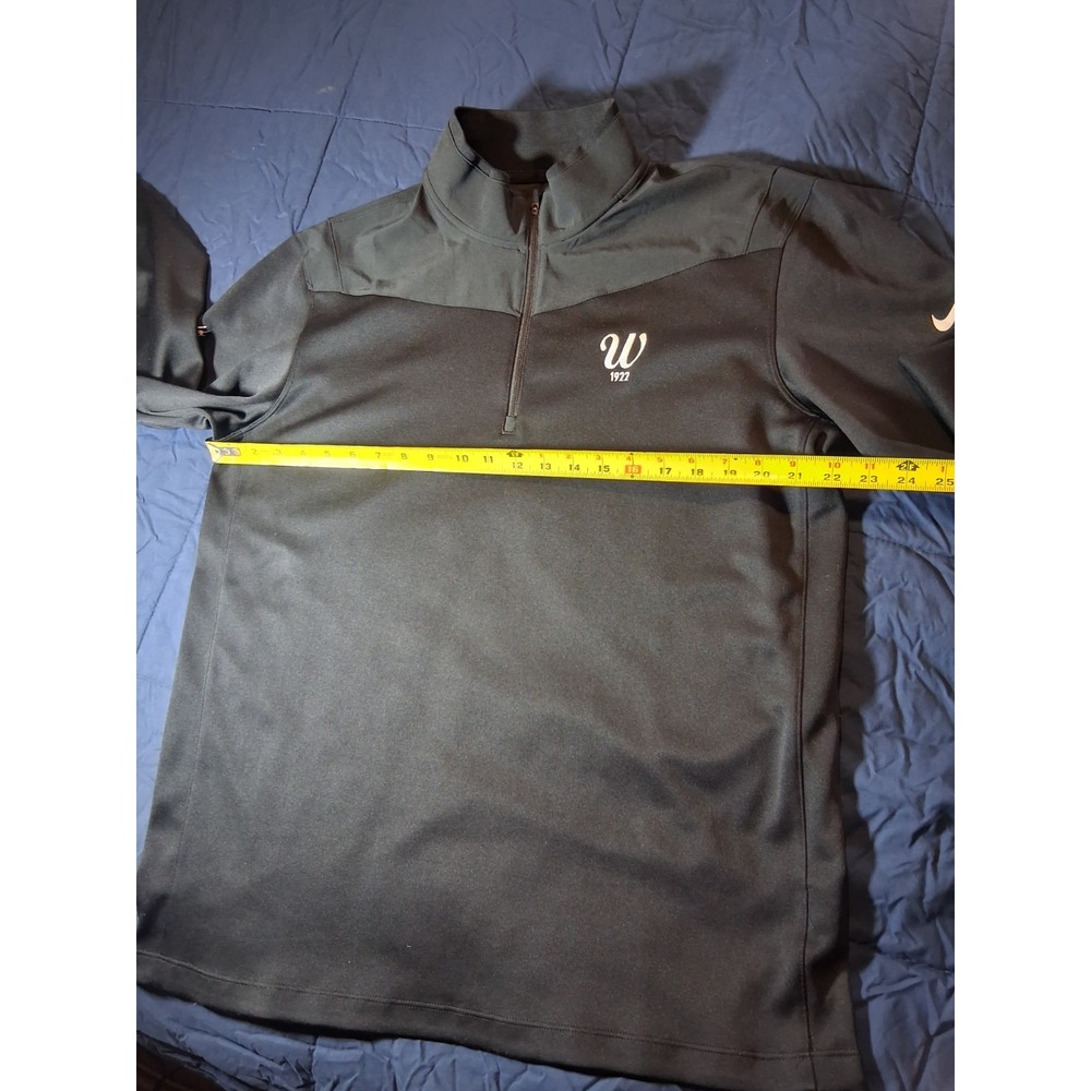 Nike Men's Performance 1/4 Zip Dri-Fit Golf Pullover Black‎ Large Wilson - Picture 2 of 6